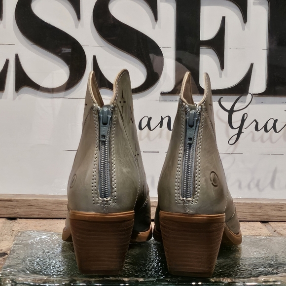 Casta Terry Bootie Teal Turquoise With Brown Wmns Sz US 8.5 | EU 39 NEW - Picture 4 of 14